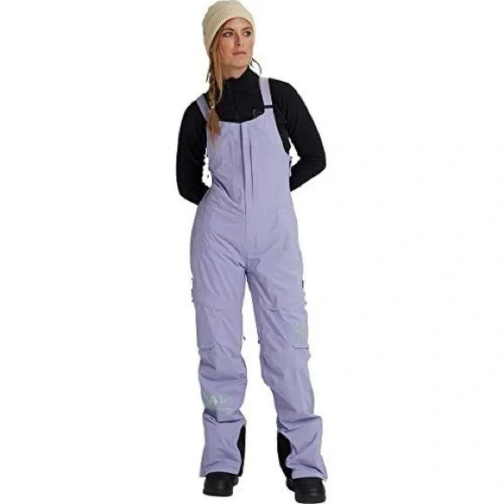 LIKE NEW Burton AK Kimmy 2L Gortex Snowboard Ski Bibs (Foxglove Violet)